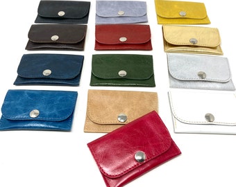 Mini wallet leather card case wallet coins women