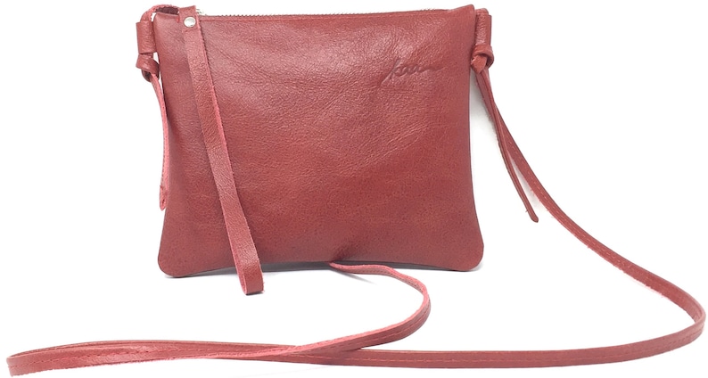 leather bag small crossbody blue