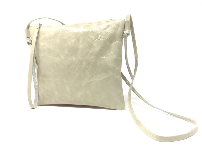 leather bag small crossbody blue