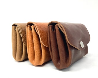 Wallet made of vegetable tanned organic leather vegetable premium quality