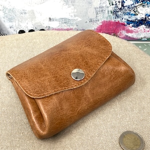 Portemonnaie Leder Damen im Vintage Stil, Lederportemonnaie ,Geldbörse Leder,Fächerportemonnaie in verschiedenen Farben