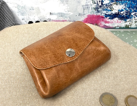 Cartera de piel para mujer de estilo vintage cartera de piel cartera de piel cartera con compartimentos en diferentes colores Etsy Mexico