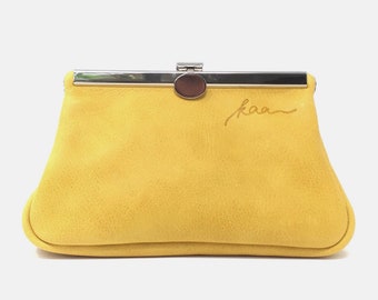 cosmetic bag, makeup bag leather