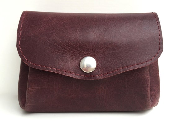 Wallet leather , red leather wallet , leather purse, leather wallet