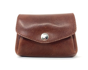 Wallet made of vegetable tanned organic leather vegetable premium quality