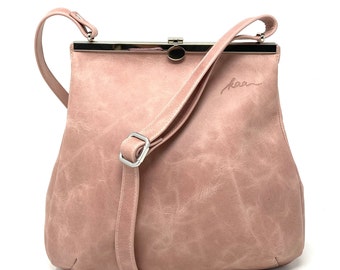 Borsa in pelle da donna in cinque colori di pelle, borsa in pelle, borsa a tracolla da donna, regalo per i propri cari, regali per amiche