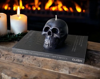Highly Scented Large Skull Candle | Halloween Decor | Goth