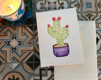 Cactus Cards - Hand Drawn Cards - A6 - Blank Cards