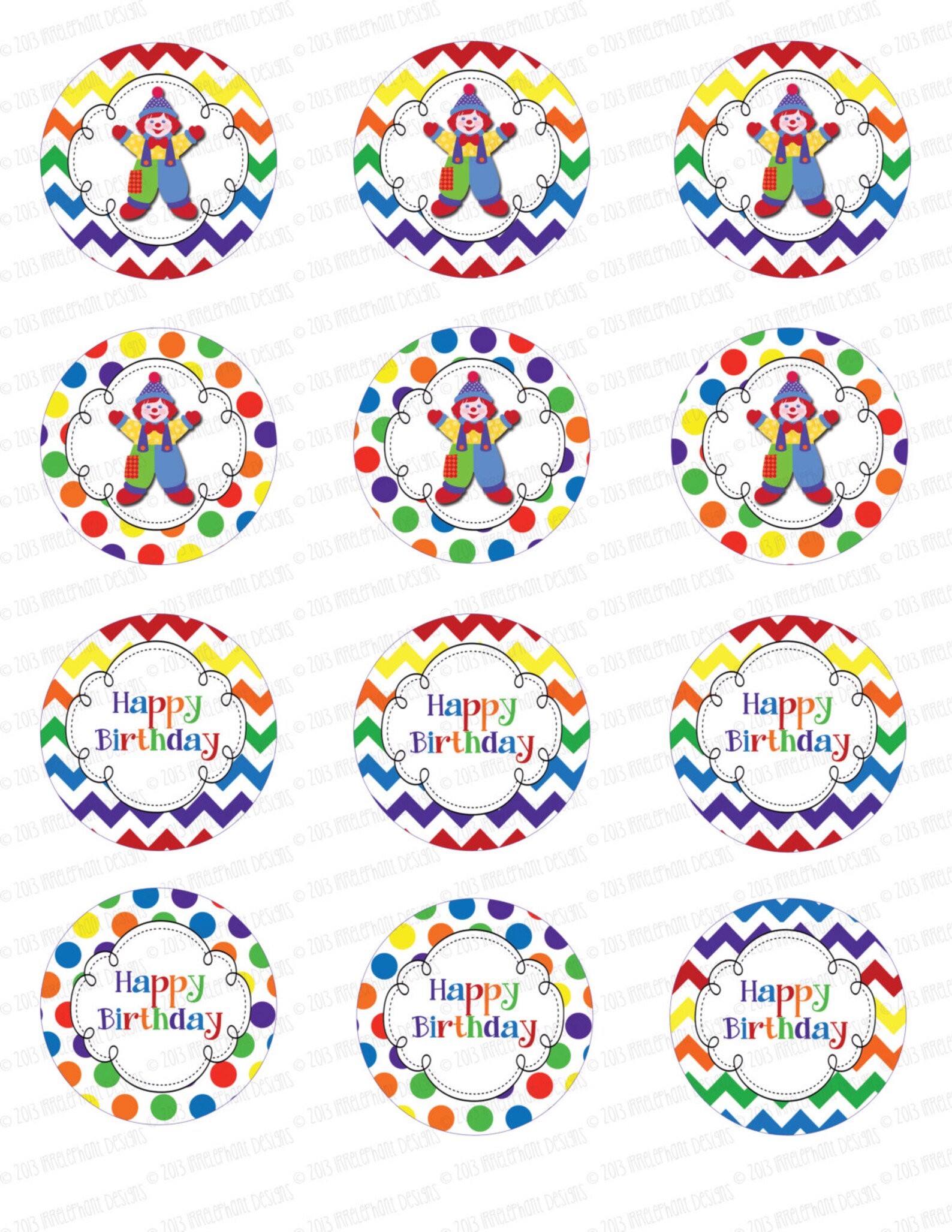 INSTANT DOWNLOAD Gymboree Gymbo the Clown Party Pack Great | Etsy