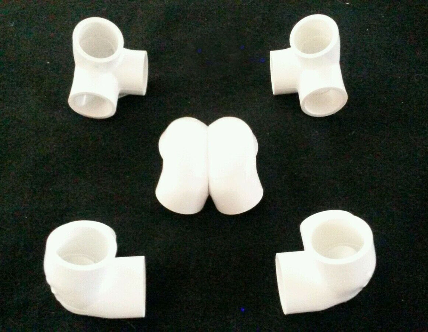 Russian Style Nubian Meditation Pyramid PVC Plastic Connector Kit for 3