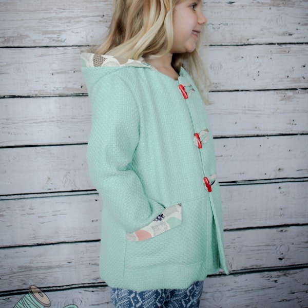 PATTERN Duffle Coat Unisex Boys Girls Coat - PDF Sewing Pattern - Instant Download - Tadah Patterns