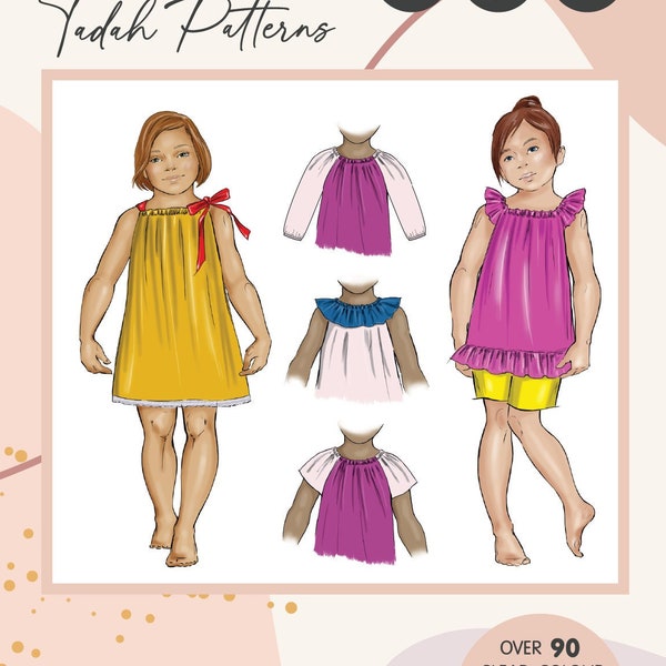 PATTERN Seaside Dress & Top - PDF Sewing Pattern - Instant Download - Tadah Patterns