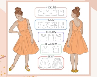 PATTERN TEEN Tea Party Dress - PDF Sewing Pattern - Instant Download - Tadah Patterns