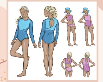 PATTERN Breeze Surfsuit & Leotard - PDF Sewing Pattern - Instant Download - Tadah Patterns