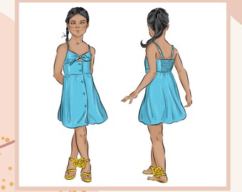 PATTERN Gidget Dress - PDF Sewing Pattern - Instant Download - Tadah Patterns