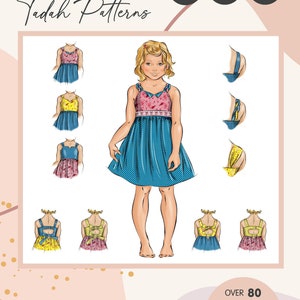 PATTERN Amor Dress PDF Sewing Pattern Instant Download Tadah Patterns image 1