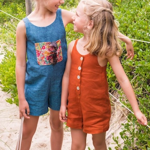 PATTERN KIDS Mykonos Romper - PDF Sewing Pattern - Instant Download - Tadah Patterns