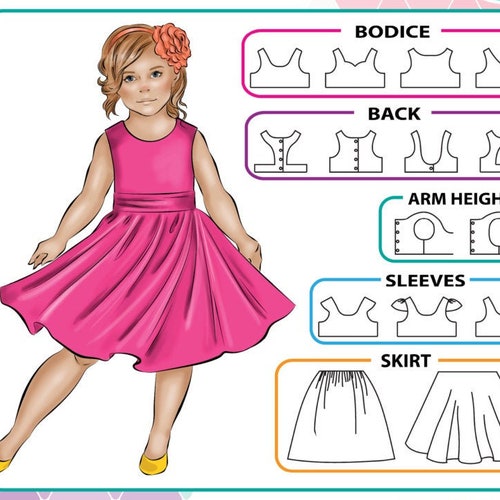 PATTERN TEEN Tea Party Dress PDF Sewing Pattern Instant | Etsy