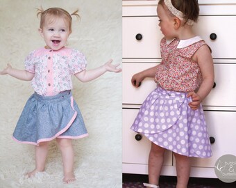 スカート soor ploom Norma skirt Tulip stitch 4y soor ploom lupe skirt in moonstone at Little