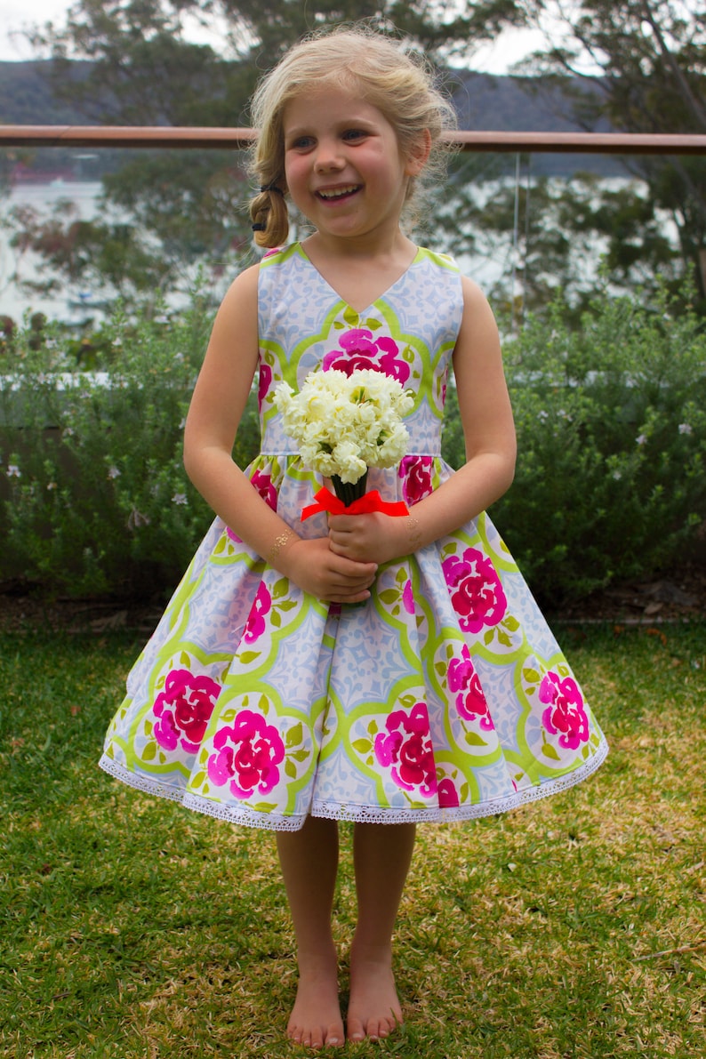 PATTERN Tea Party Dress PDF Sewing Pattern Instant Download Tadah Patterns image 10