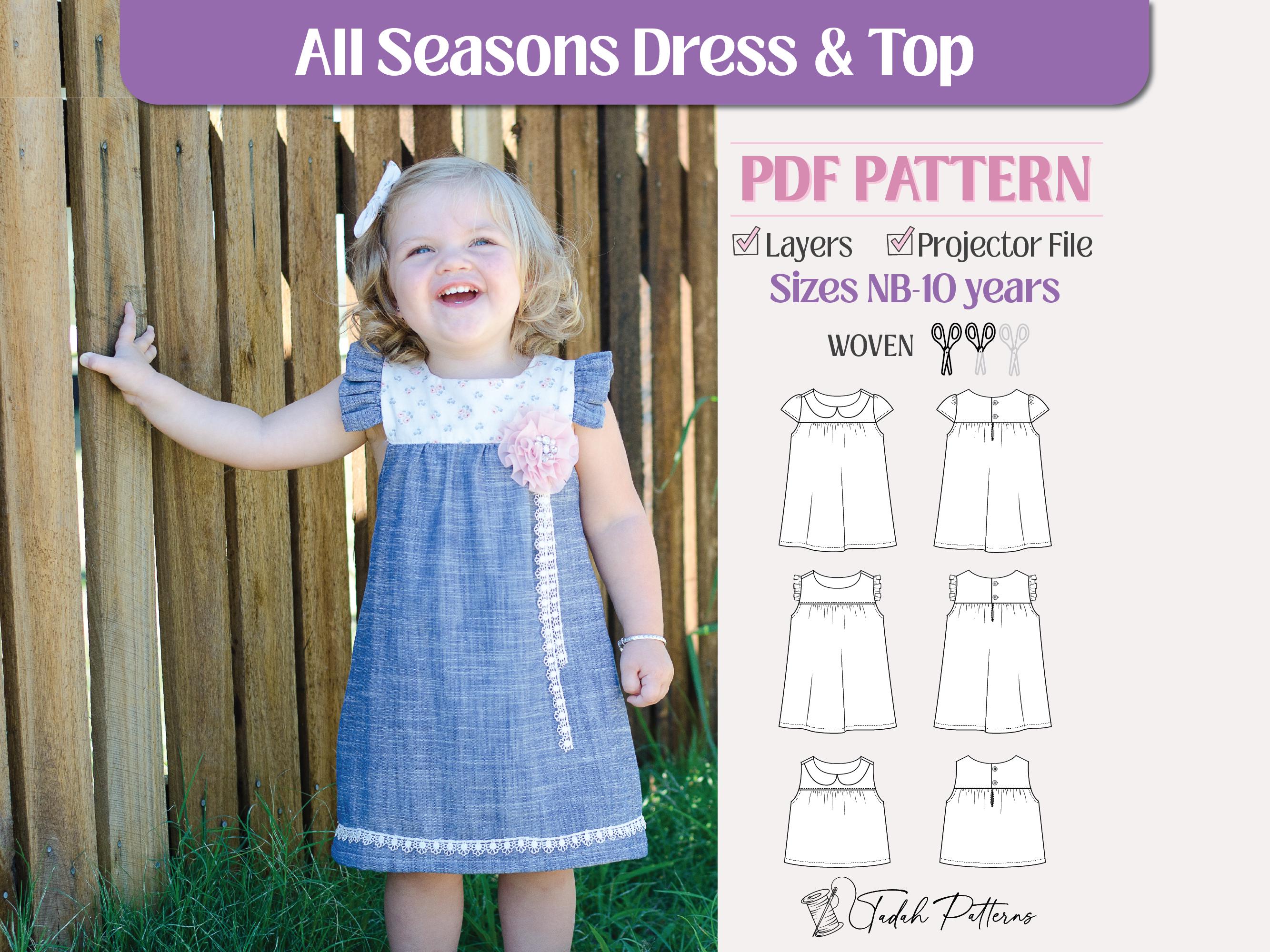 Tadah Patterns - All Seasons Dress and Top Tadah Patterns - All Seasons Dress and Top