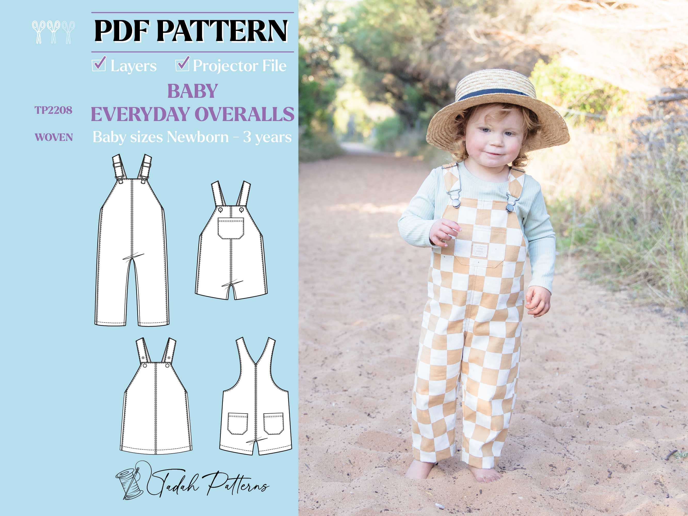 Decades Everyday Ophelia Overalls Sewing Pattern – Decades of Style Pattern  Company