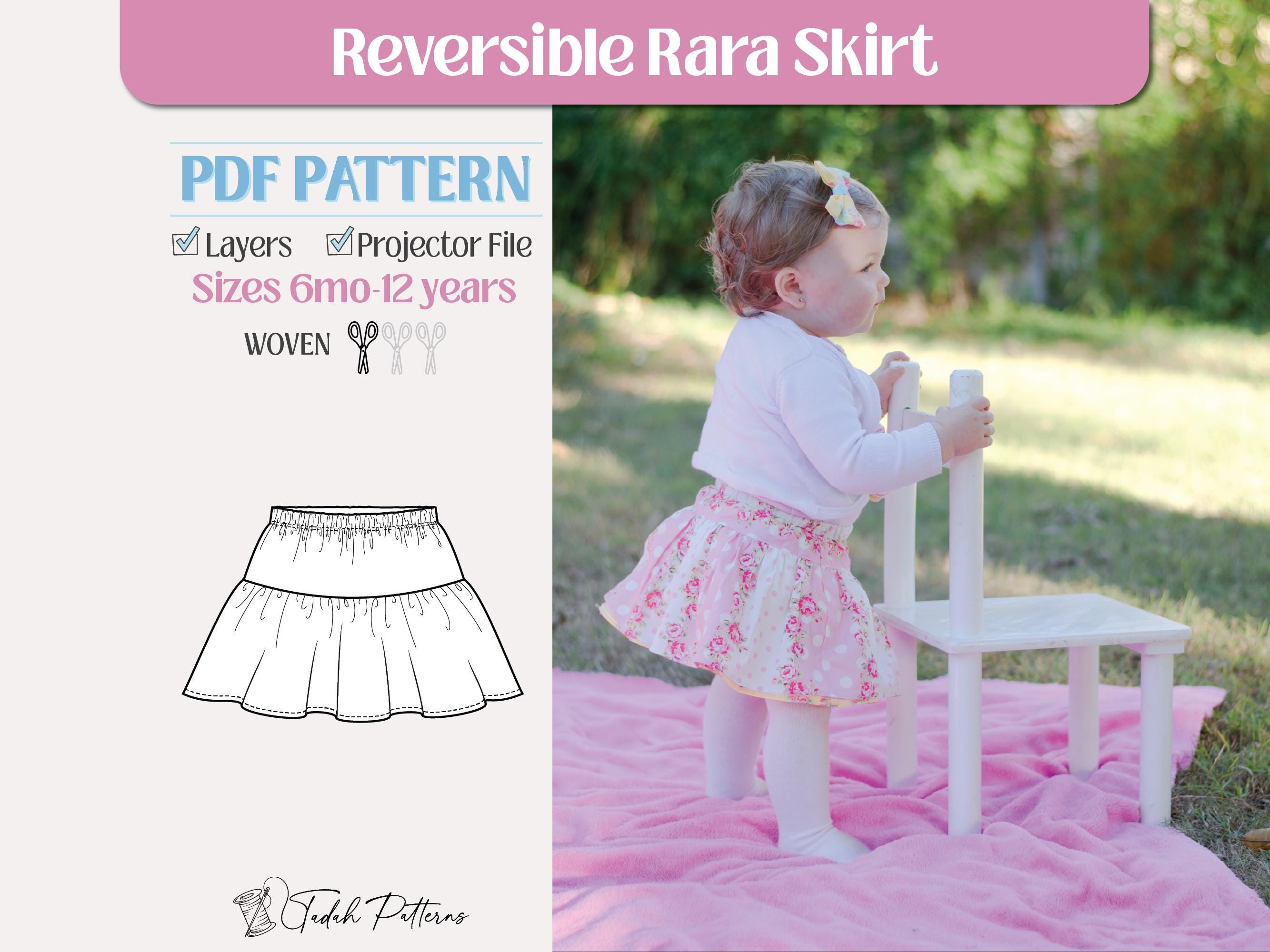 Tadah Patterns - Reversible Rara Skirt Tadah Patterns - Reversible Rara Skirt