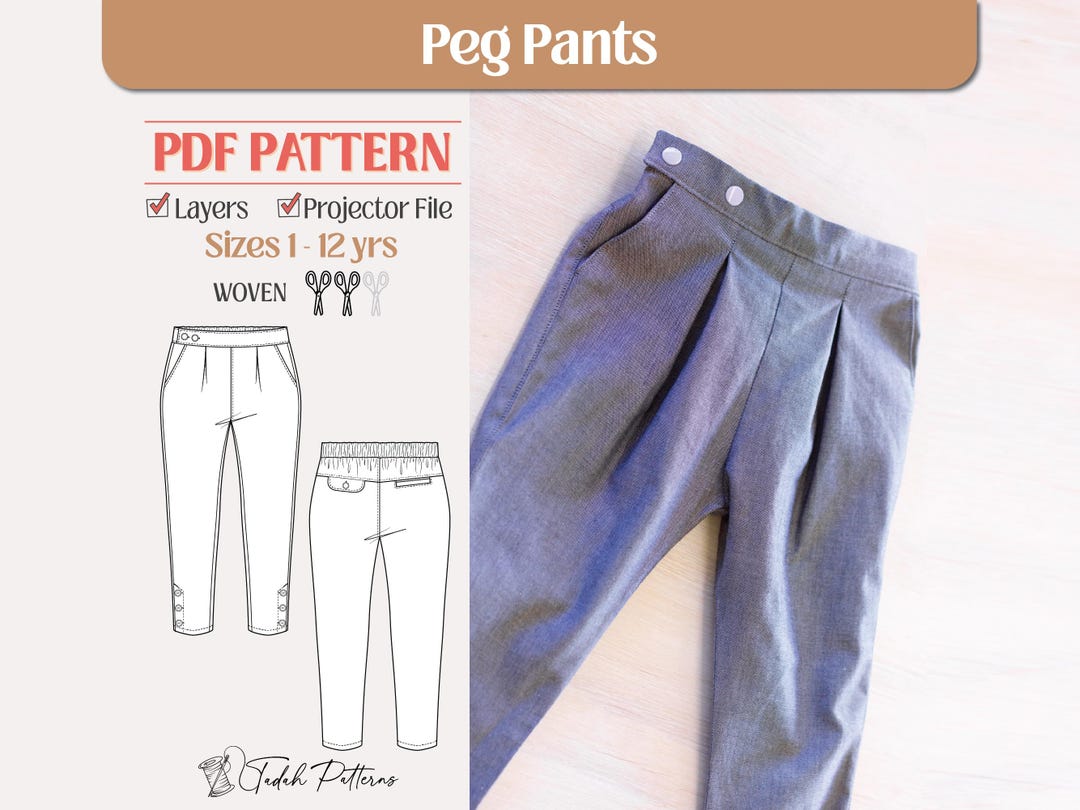 Tadah Patterns - Peg Pants Tadah Patterns - Peg Pants