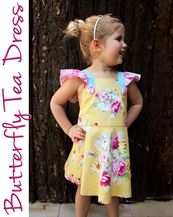 butterfly tea dress