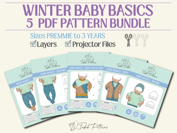 Tadah Patterns Baby Basics - Papa Cardigan Tadah Patterns Baby Basics - Papa Cardigan