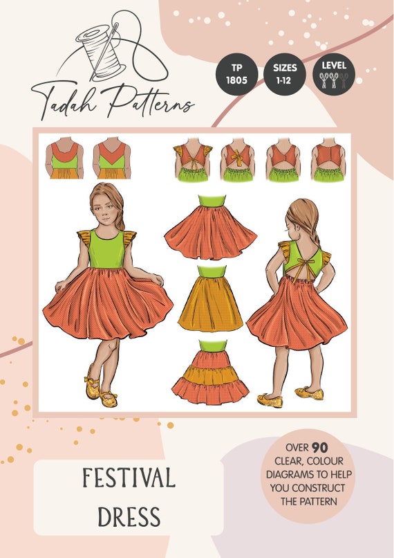 Festival skirt clearance pattern