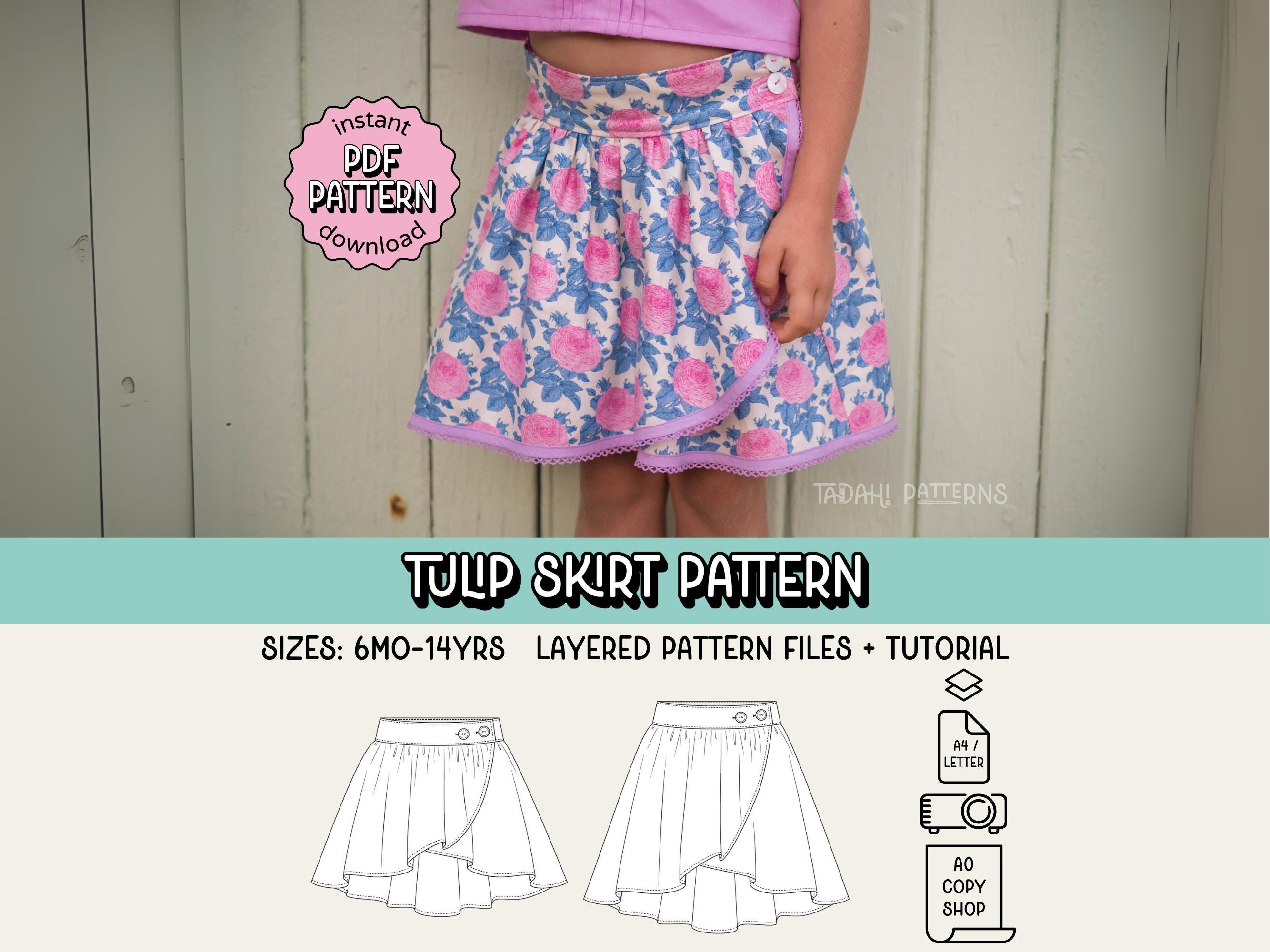 スカート soor ploom Norma skirt Tulip stitch 4y soor ploom】Skort,Embroidered Denim 4y スカート soor ploom