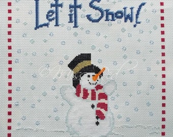 Let It Snow Counted Cross Stitch Kit, Christmas, Holidays, Cute