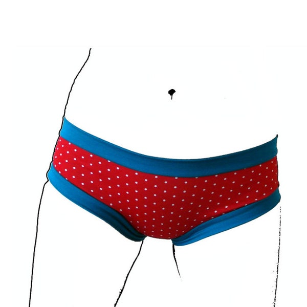 sewing pattern underwear panty, easy to sew panty, hipster, hotpants, PDF files, ebook