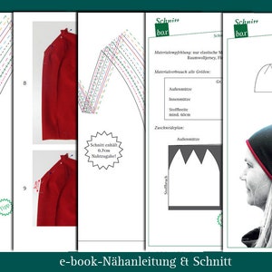 Schnittmuster Beanie Oslo, ebook Beanie, Mütze, Damen, Herren, Kinder, Unisex, PDF, Schnittbox Bild 3