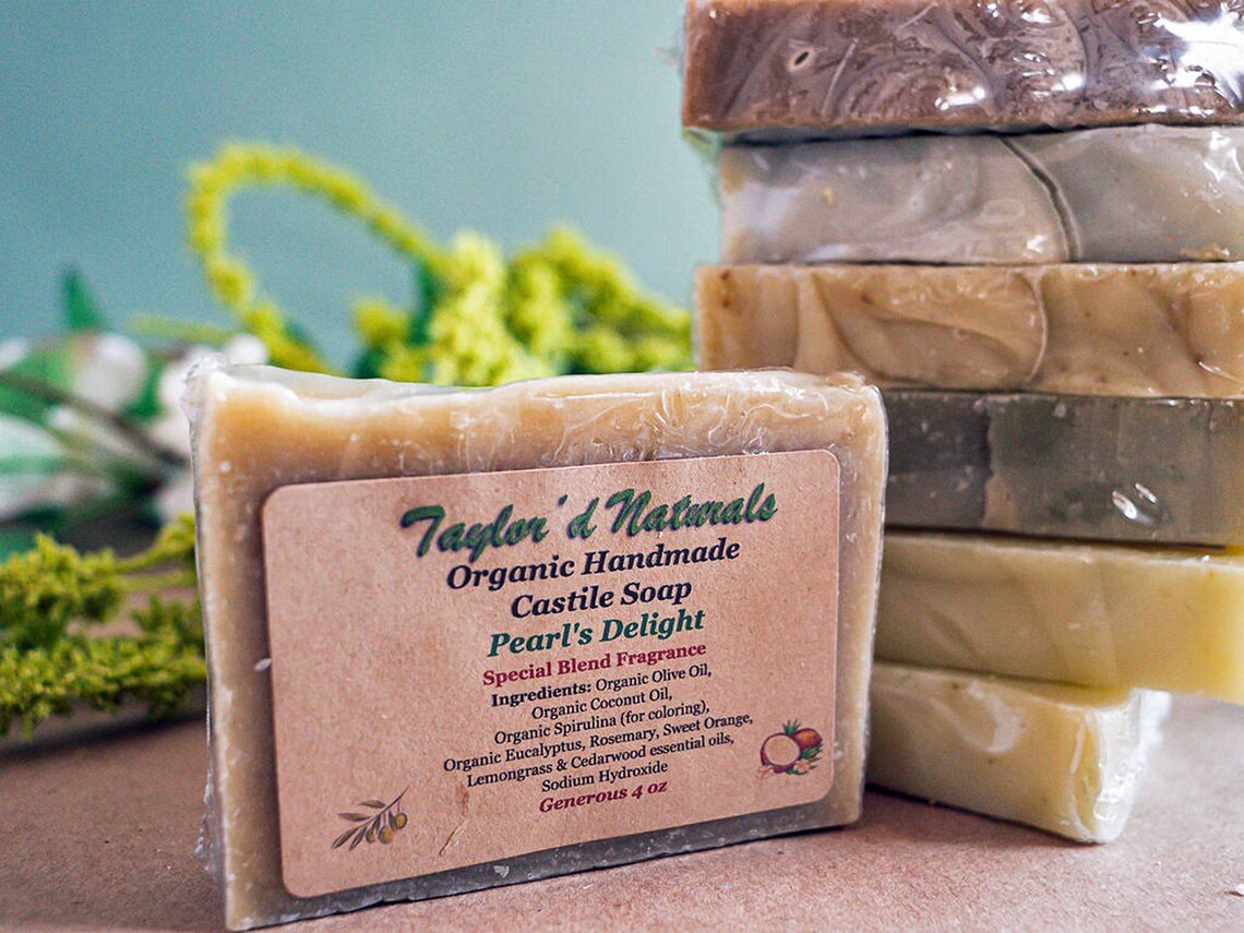 Organic Handmade Castile Bar Soap Etsy