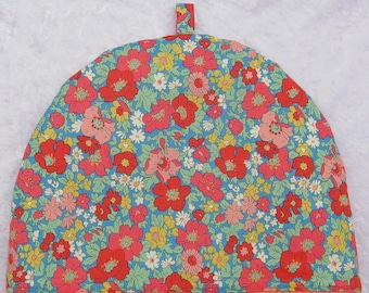 Tea cosy, Liberty cotton, medium tea cosy, to fit a 3 cup teapot, 28cm