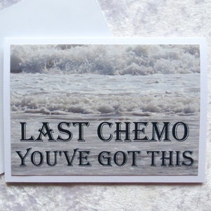 Chemo card, last chemo, cancer card