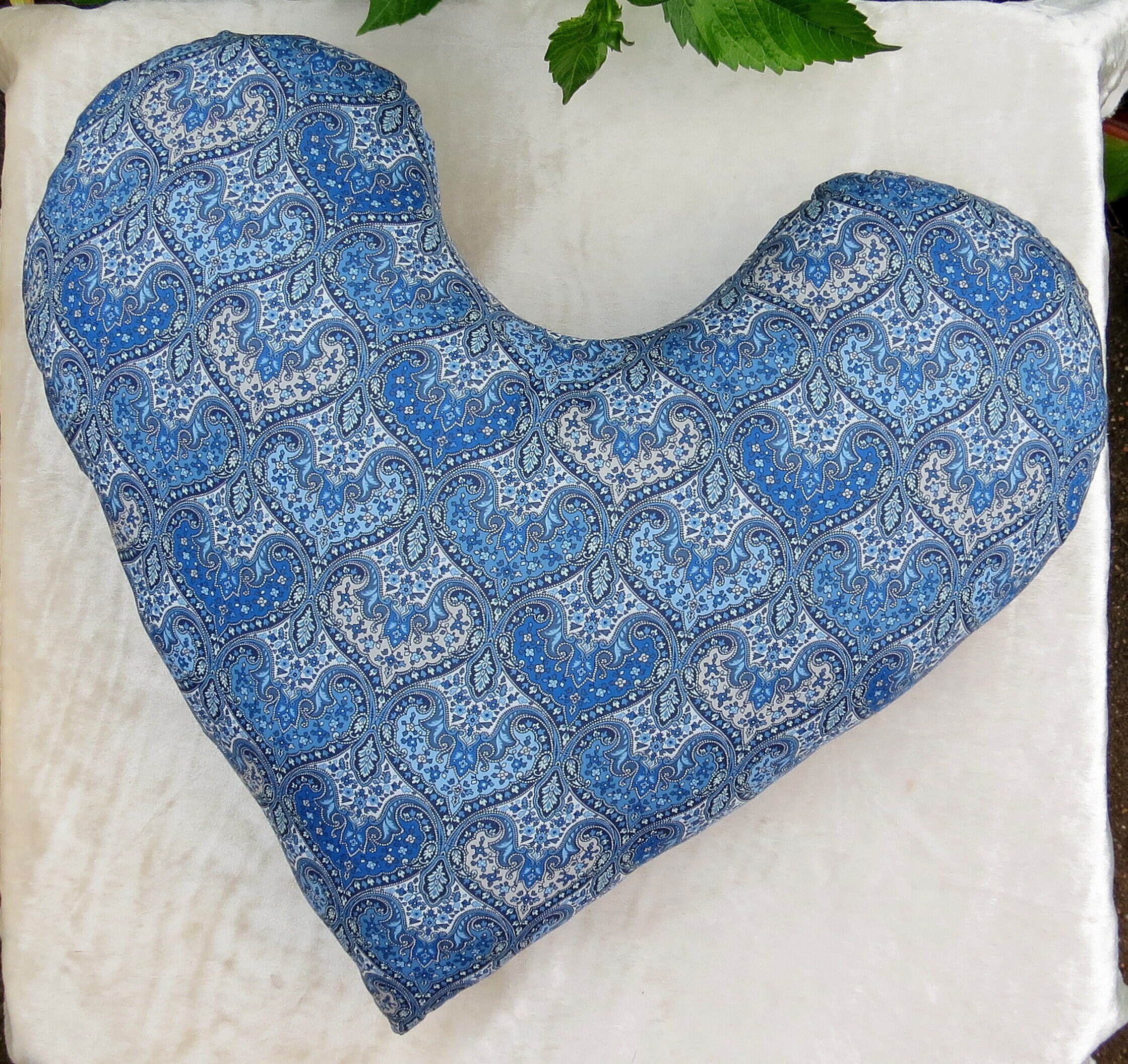 Big heart surgery pillow. Cardiac pillow. Made from Liberty Etsy