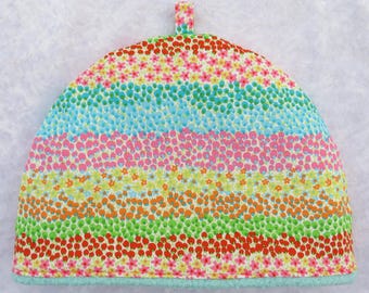 Liberty London Cotton Tea Cosy:  Regents Border,  to fit a small teapot