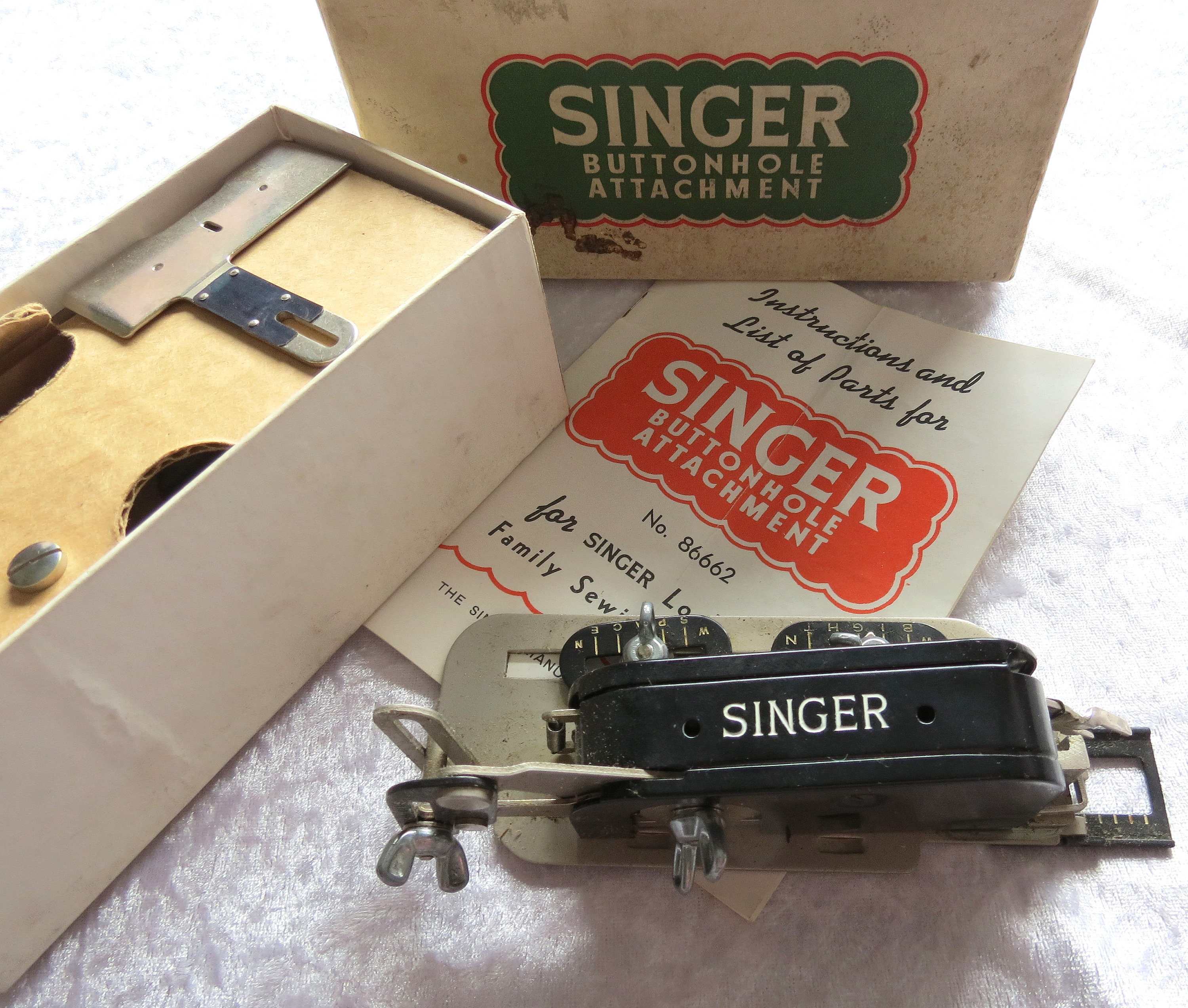 Lot 90 Sewing Machine Attachments Bobbins Buttonholers Misc. Singer Si –  Olde Kitchen & Home