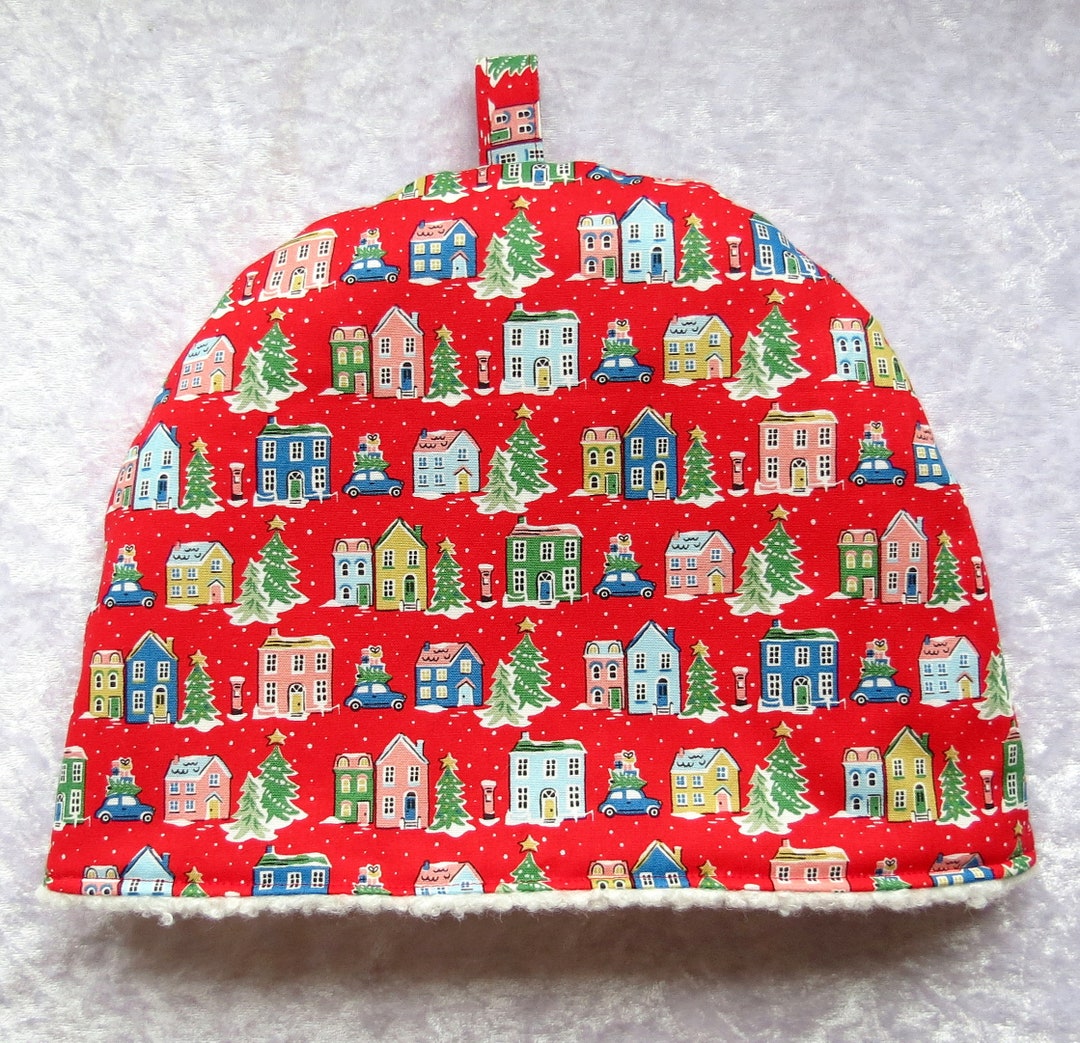 Tea Cosy, Medium Tea Cosy, Christmas, to Fit a 3 Cup Teapot, 28cm