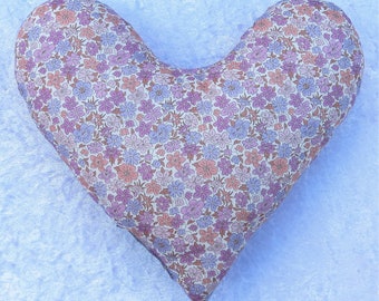 Liberty print Underarm Pillow: Organic Cotton,  Breast Cancer