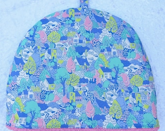 Liberty Cotton Tea Cosy: Sunny Garden Print, 3-Cup Teapot