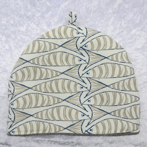Tea cosy, large tea cosy, 32cm, nautical, fish tea cosy
