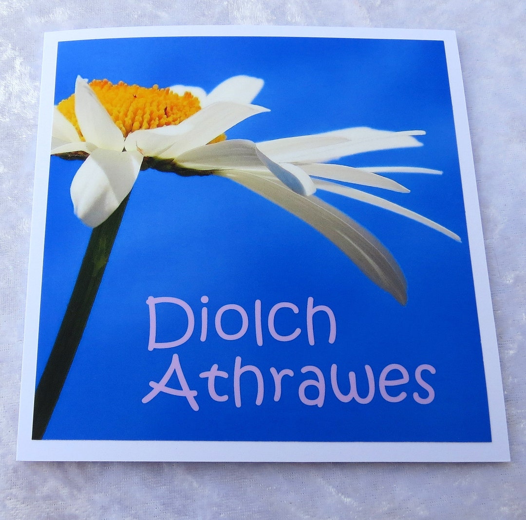Diolch Athrawes, Welsh Greetings Card, Teacher Card, Cymraeg Etsy UK