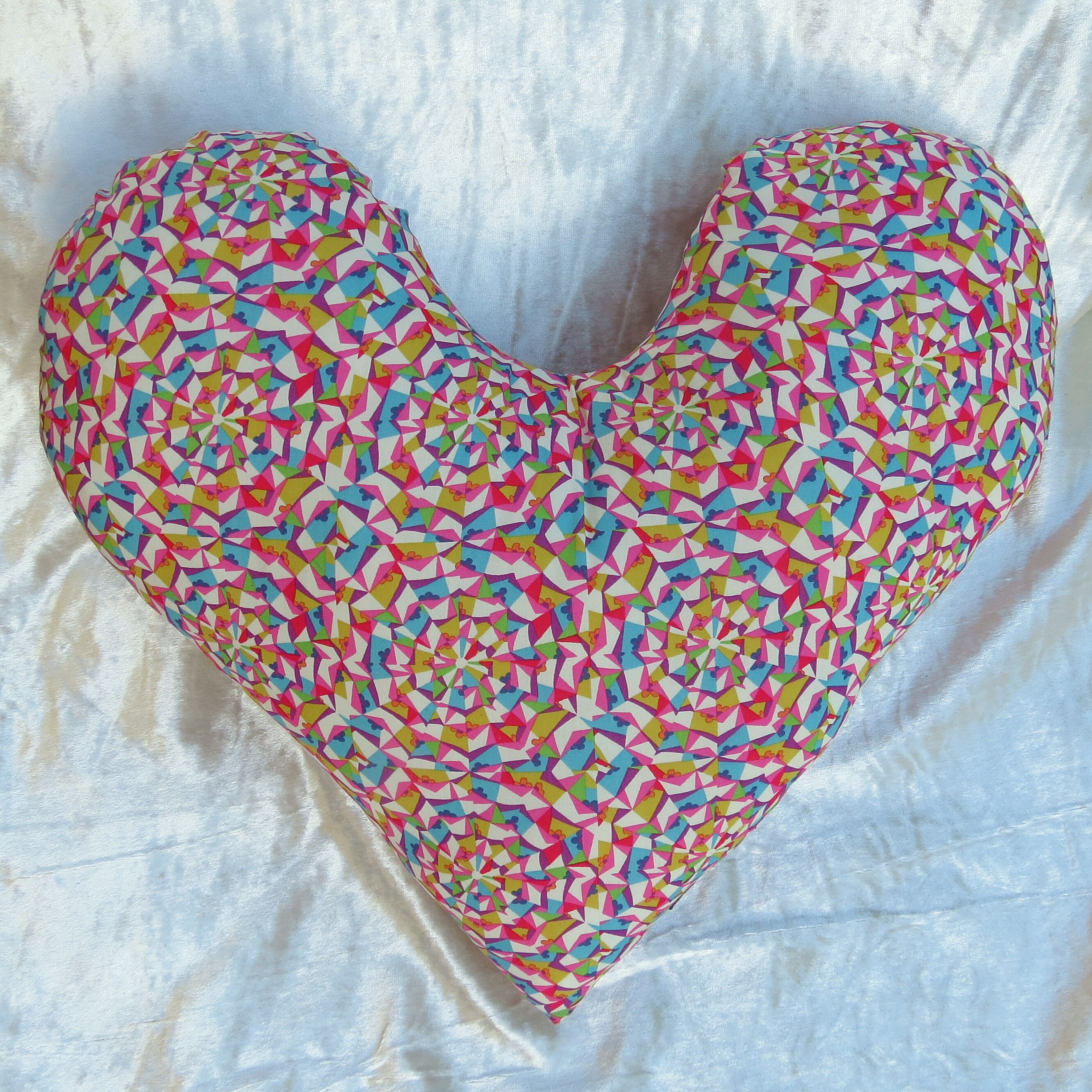 Large Heart Pillow. Cardiac Pillow. Made From Liberty Lawn. Etsy UK
