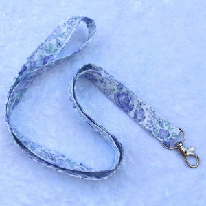 Liberty Tana Lawn Lanyard, with swivel lobster clip, ID holder, badge holder