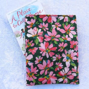 Book sleeve, padded book cover, Liberty Tana Lawn, size medium, paperback protector, floral