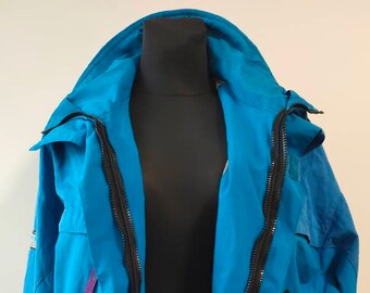 Blue Winter Ski Snow vintage 90s Jacket AESSE Technical equipment from/ Size M
